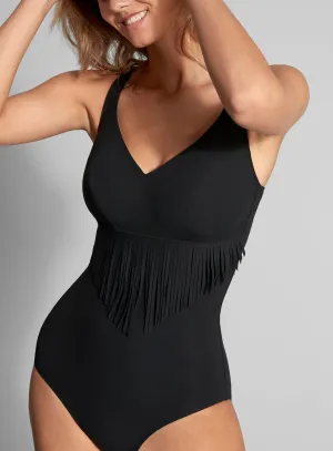 Empreinte Audace Fringe V-Neck Fullpiece