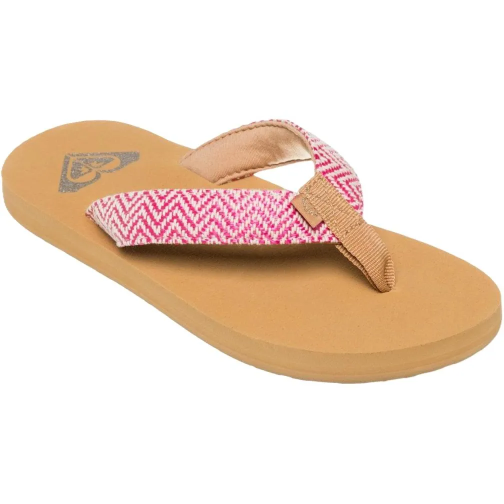 Roxy Kids Porto Raffia Flip Flops